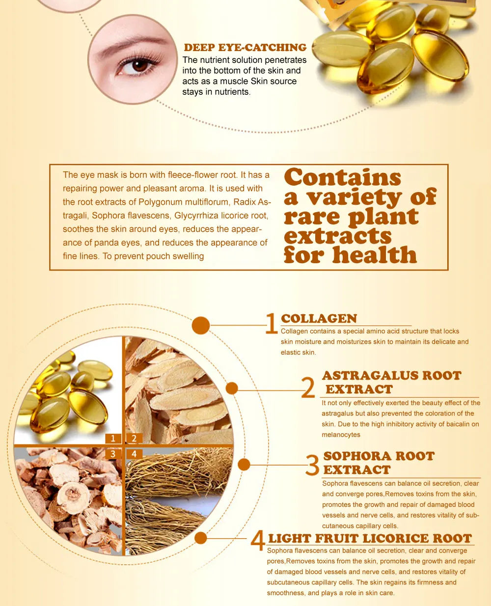 Gold Collagen Eye Mask - 10 pairs